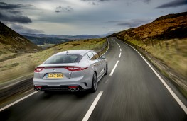 Kia Stinger GT S, 2017, rear, action