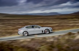 Kia Stinger GT S, 2017, side, action