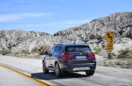 BMW X3, 2017, rear, action
