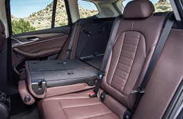 BMW X3, 2017, rear seats