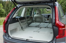 Volvo XC90, grey, boot, seats folded