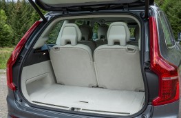 Volvo XC90, grey, boot, seats upright