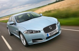 Jaguar XF, 2011, front, action