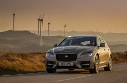 Jaguar XF Sportbrake, 2017, front, sunset