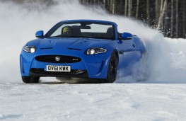 Jaguar XKR-S convertible, ice action