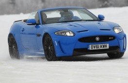 Jaguar XKR-S convertible, front, action