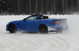 Jaguar XKR-S convertible, rear, action