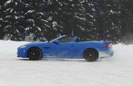 Jaguar XKR-S convertible, side, action