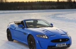 Jaguar XKR-S convertible, upright