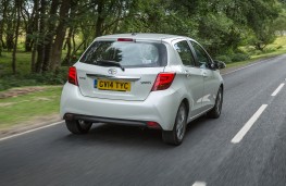 Toyota Yaris 2014, rear, action