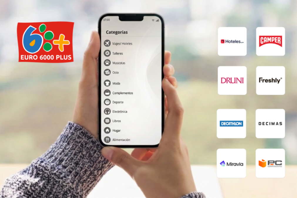 Teléfono mostrando marcas del programa
