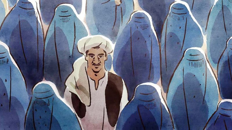 What animation film tells the story of two couples living in Taliban-occupied territory?