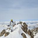 Letzte Meter zu Fuß zum Gipfel