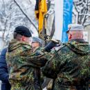 Das Gebirgsversorgungsbataillon 8 erhält sein Fahnenband.