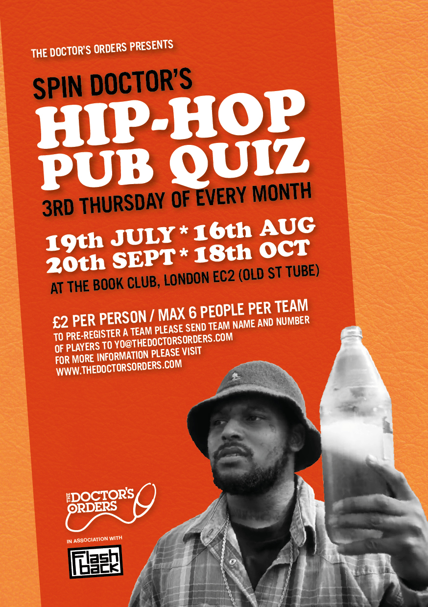 Spin Doctor’s Hip-Hop Pub Quiz