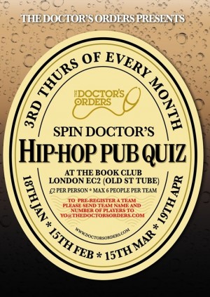 A collection of questions for pub quizzes