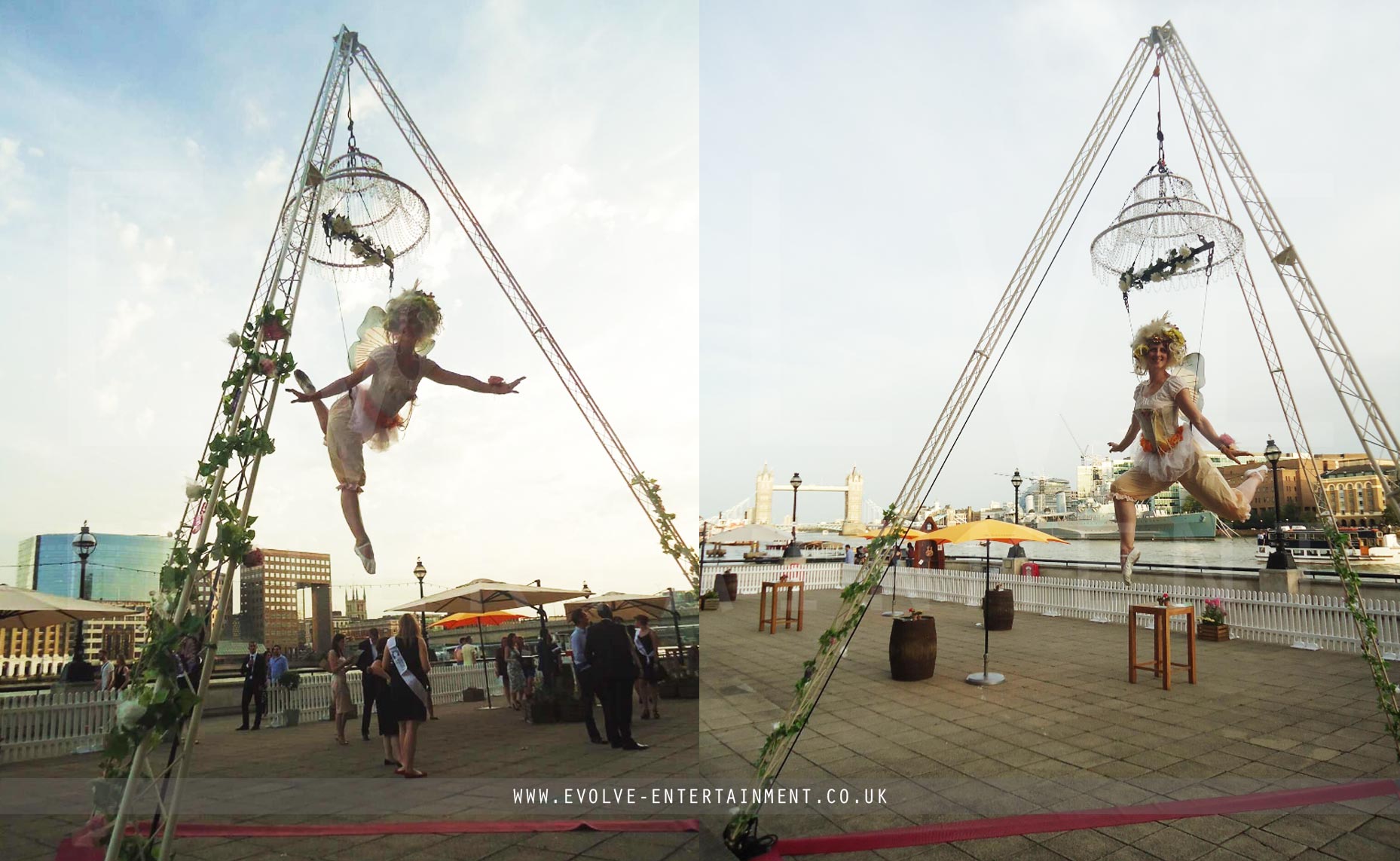 Freestanding Aerial Event Entertainment Aerial Acts