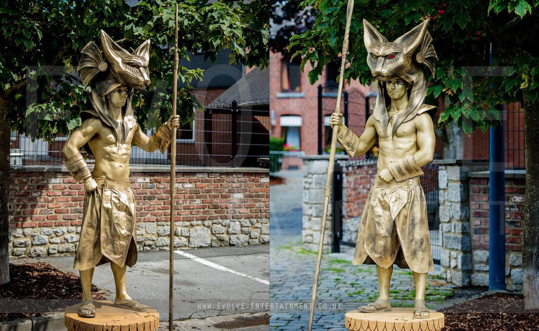 Egyptian Living Statues Human Statues