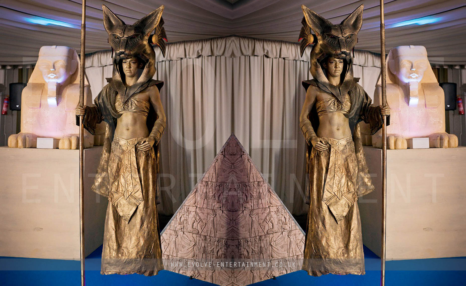 Egyptian Living Statues Human Statues