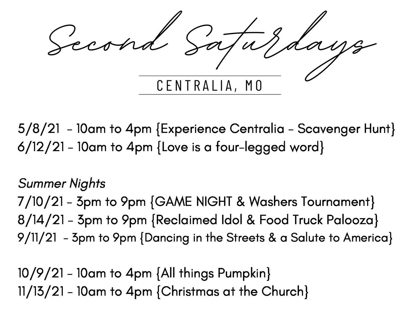 Columbia Mo Events Calendar