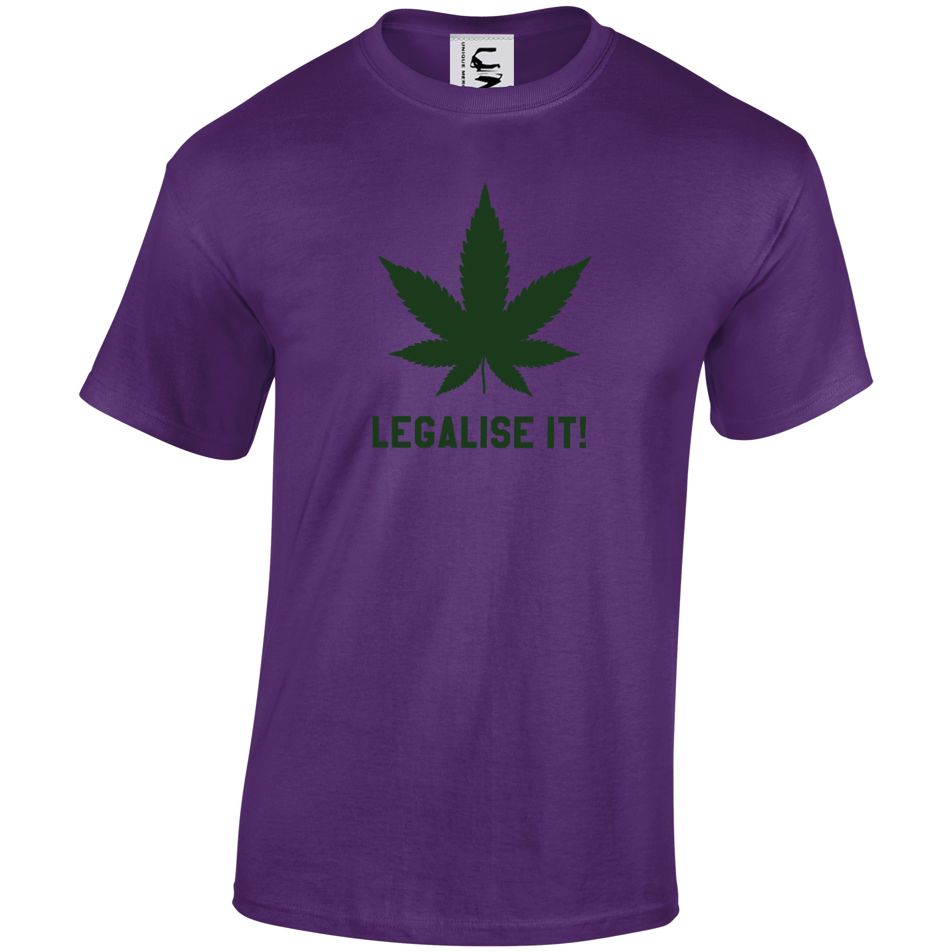 Recreational t-shirt marijuana leaf cannabis legalise it fun gift adult sizes - Picture 2 of 7