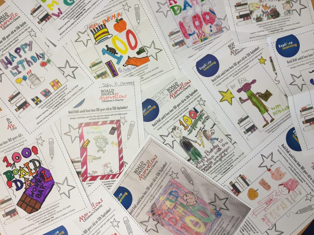 Roald Dahl Day birthday cards