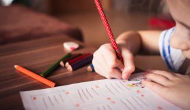 Child being creative