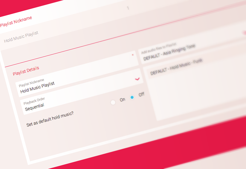 Increased responsiveness for Music On Hold Audio