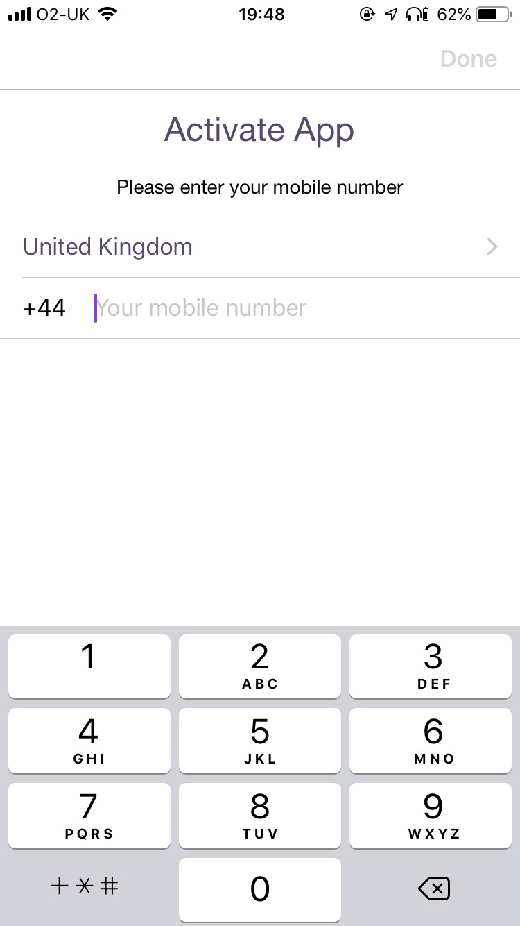 You'll be asked to enter your mobile number to verify