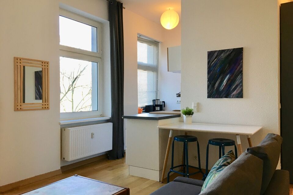 Furnished apartment, living room with kitchenette in Berlin Schöneberg