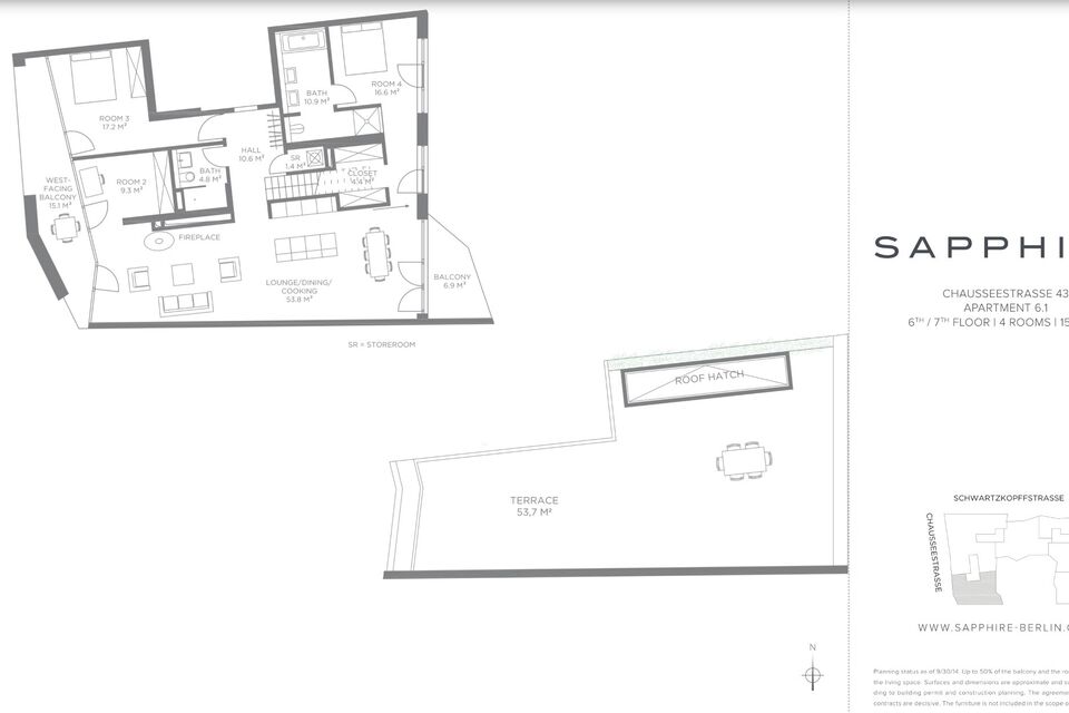 Floor plan of the property in Berlin Mitte
