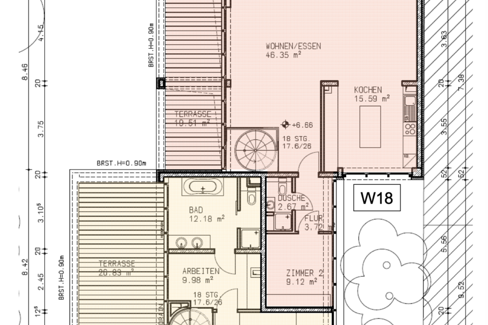 Grundriss der Immobilie in Berlin Prenzlauer Berg