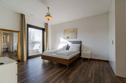 Furnished apartment, bedroom with balcony access in Berlin Mitte
