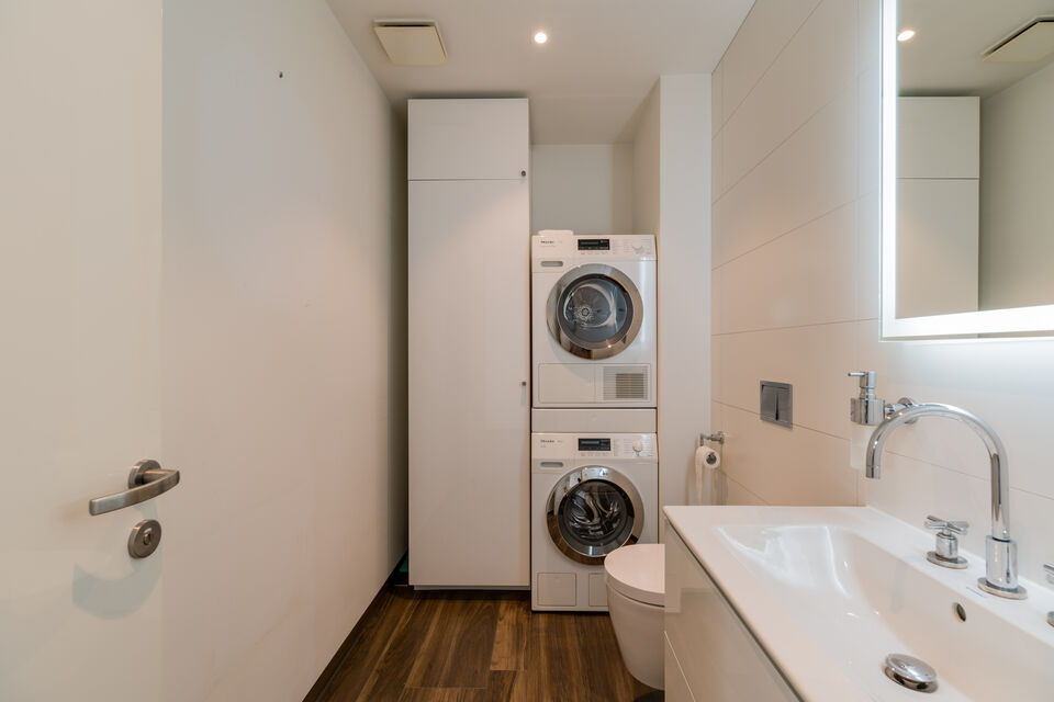 Furnished apartment, floor plan with integrated laundry area in Berlin Mitte