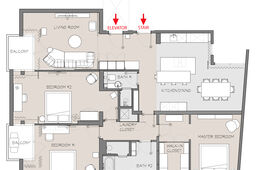 Floor plan of the property in Berlin Mitte