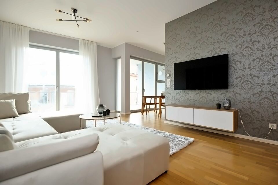Apartment, living room with balcony access in Berlin Mitte