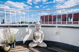 Möblierte Wohnung in Berlin, Friedrichshain – Dachterrasse