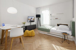 Serviced Apartment in München, Schwabing – Schlafzimmer 1