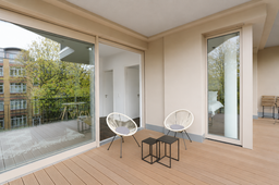 Möblierte Wohnung, Balkon mit Stadtblick in Berlin Mitte