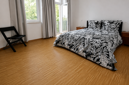 Furnished apartment, bedroom with parquet flooring in Berlin Prenzlauer Berg