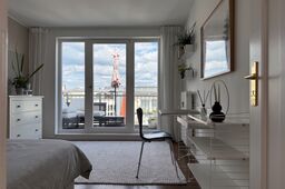 Furnished apartment, bedroom with balcony view in Berlin Prenzlauer Berg