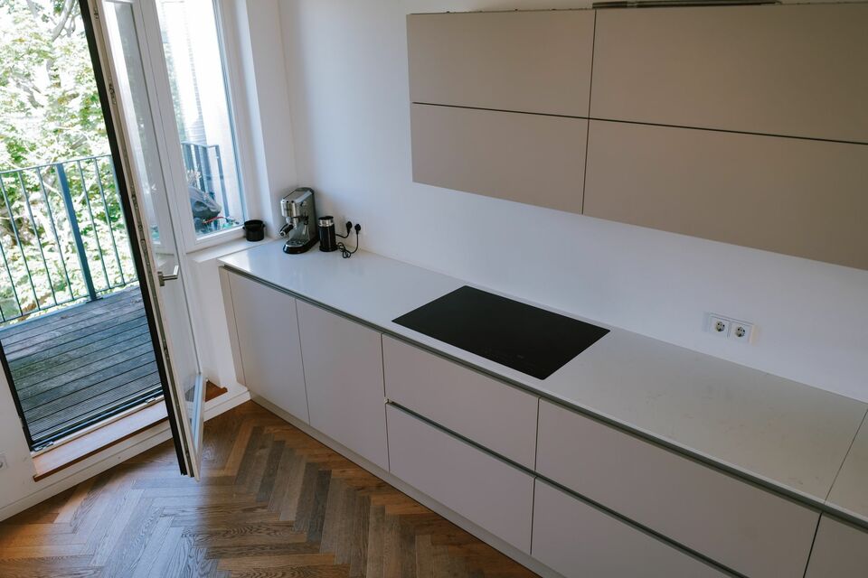 Furnished apartment, kitchen with induction cooktop in Berlin Prenzlauer Berg