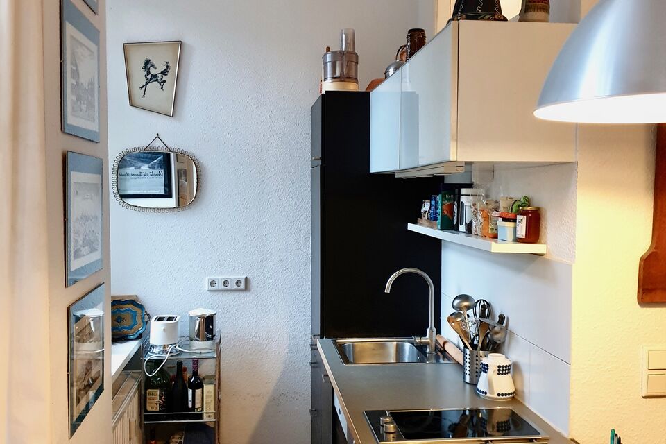 Furnished apartment, kitchen with efficient layout in Berlin Schöneberg