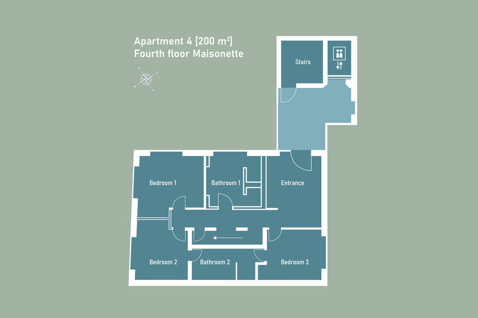 Floor plan of the property in Berlin Prenzlauer Berg