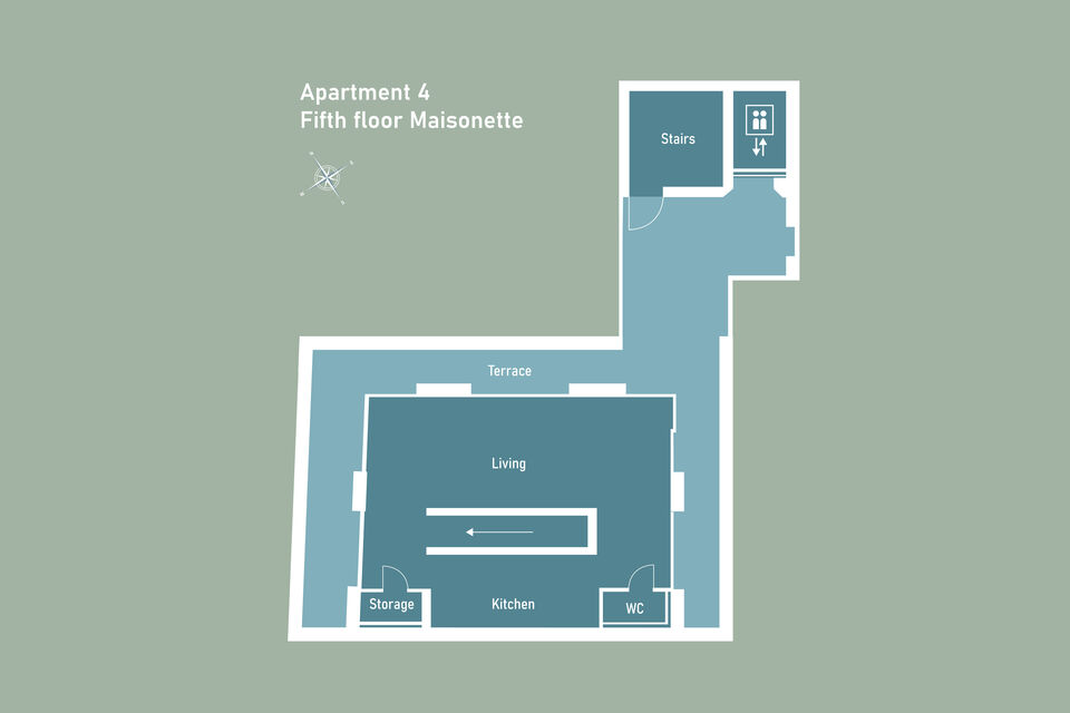 Floor plan of the property in Berlin Prenzlauer Berg