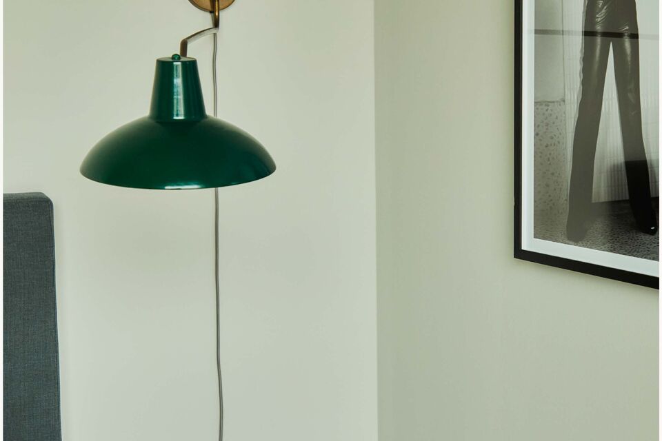 Furnished apartment, living room with green pendant lamp in Berlin Mitte