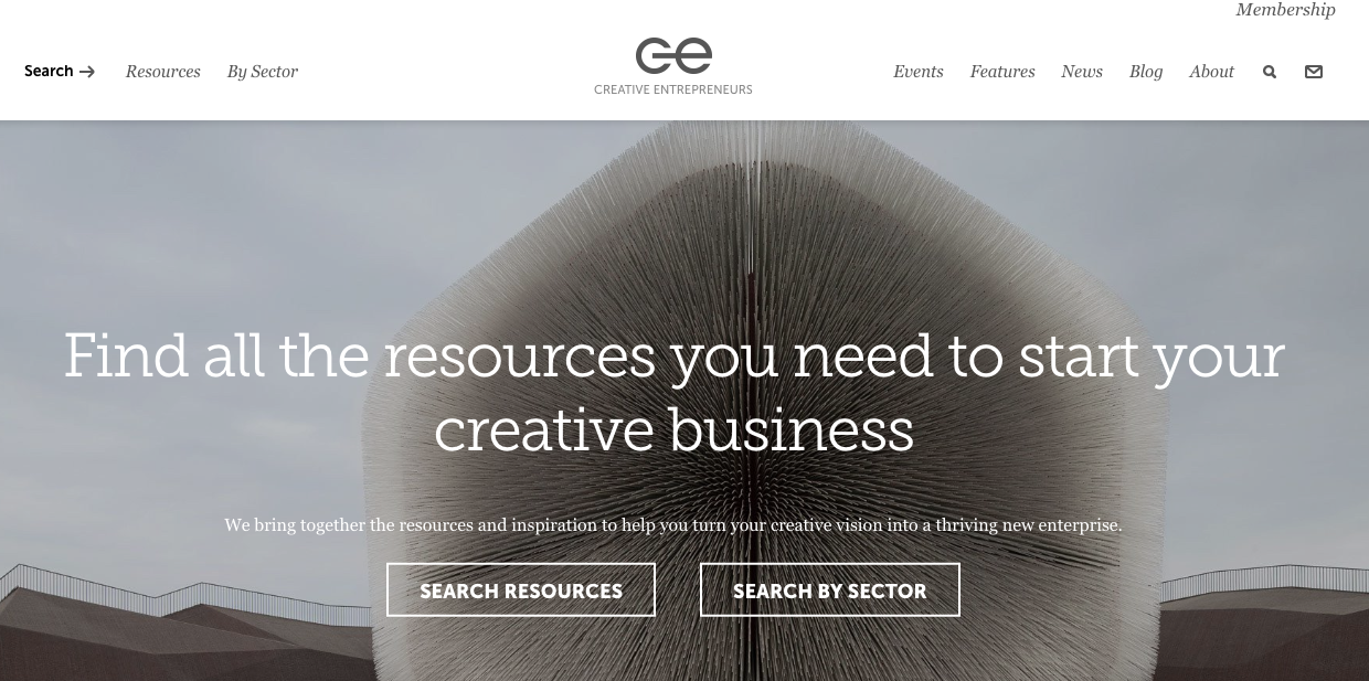 Creative Entrepreneurs website Creative Entrepreneurs website