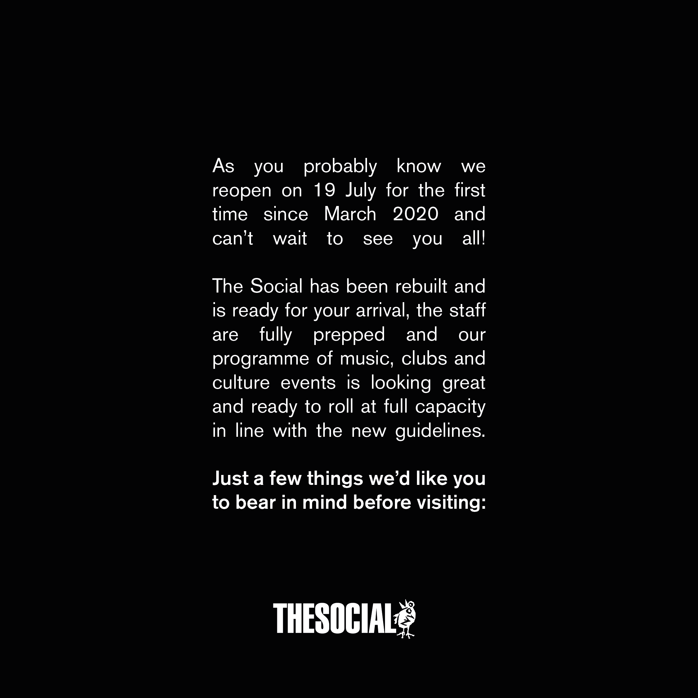 Reopening The Social