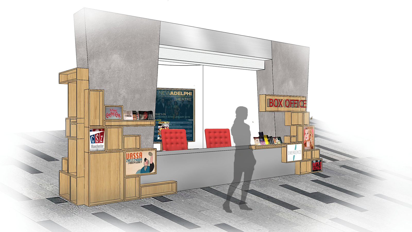A brand new Box Office for the New Adelphi Theatre!