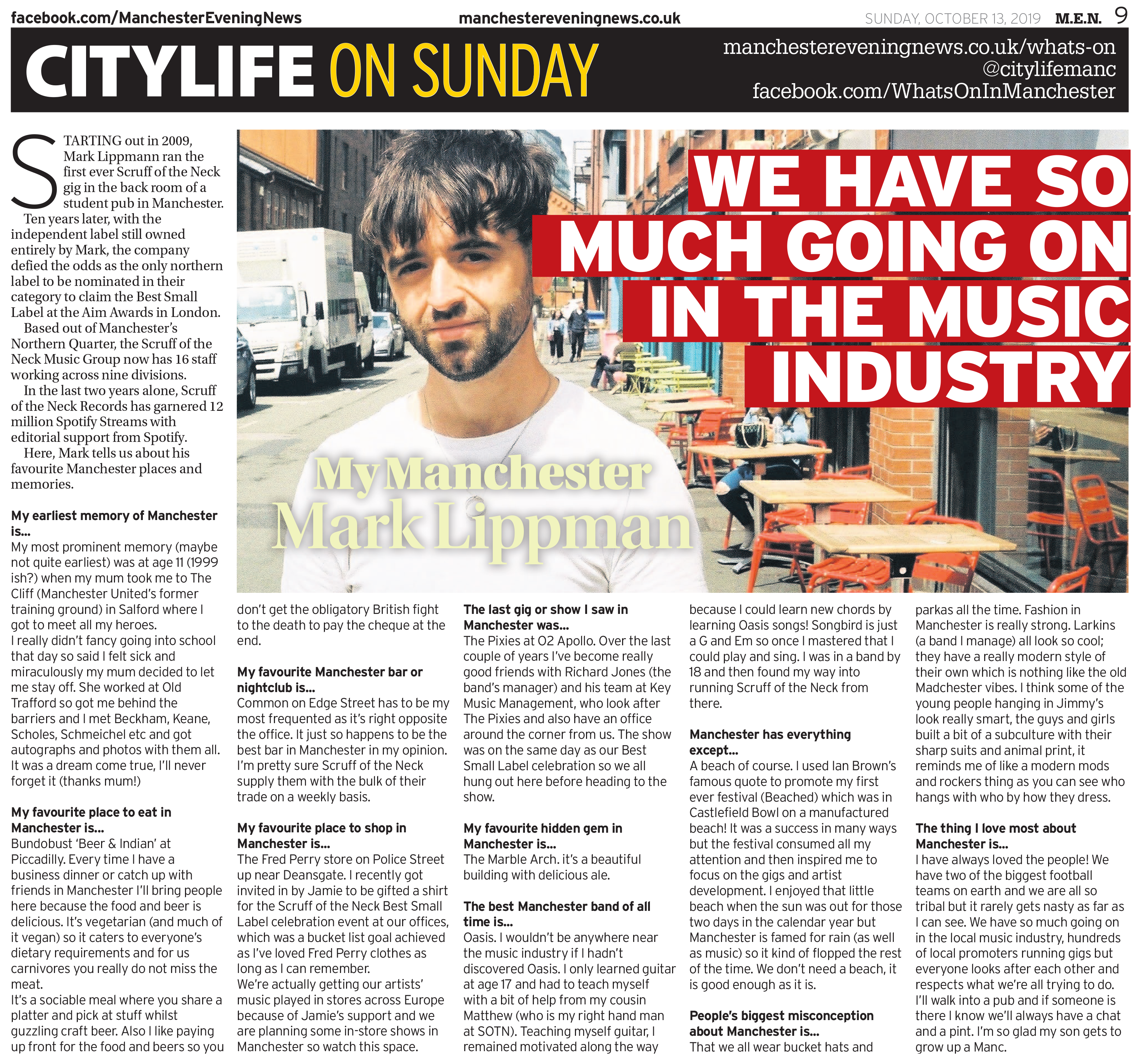 Manchester Evening News Feature